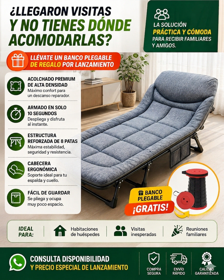 Cama Plegable Premium Multiuso